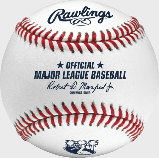 2024 Tampa Bay Rays City Connect Baseball 1 Ball in Display Cube - Rawlings