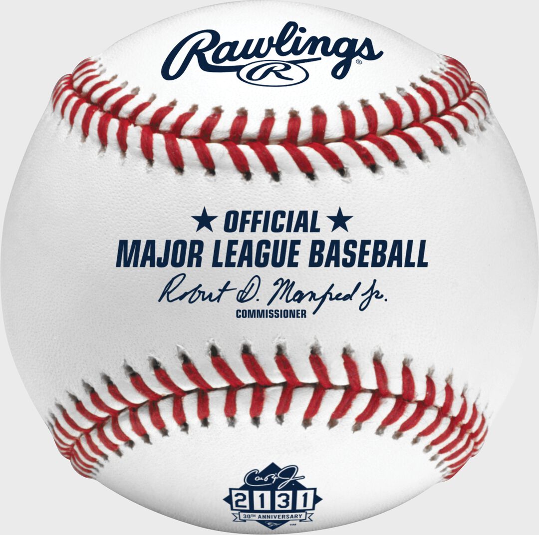 Cal Ripken Jr. Iron Man Streak 30th Anniversary Commemorative Baseball 1 Ball - Rawlings