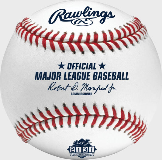 Cal Ripken Jr. Iron Man Streak 30th Anniversary Commemorative Baseball 1 Ball - Rawlings