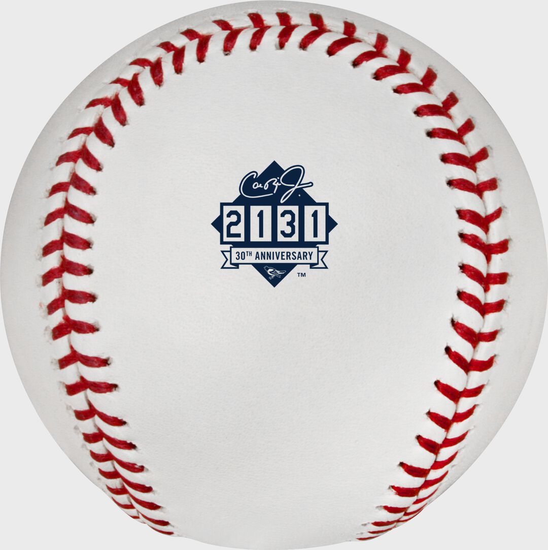 Cal Ripken Jr. Iron Man Streak 30th Anniversary Commemorative Baseball 1 Ball - Rawlings