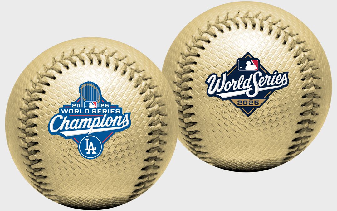 2025 Los Angeles Dodgers World Series Champions Gold Replica Baseball - Rawlings