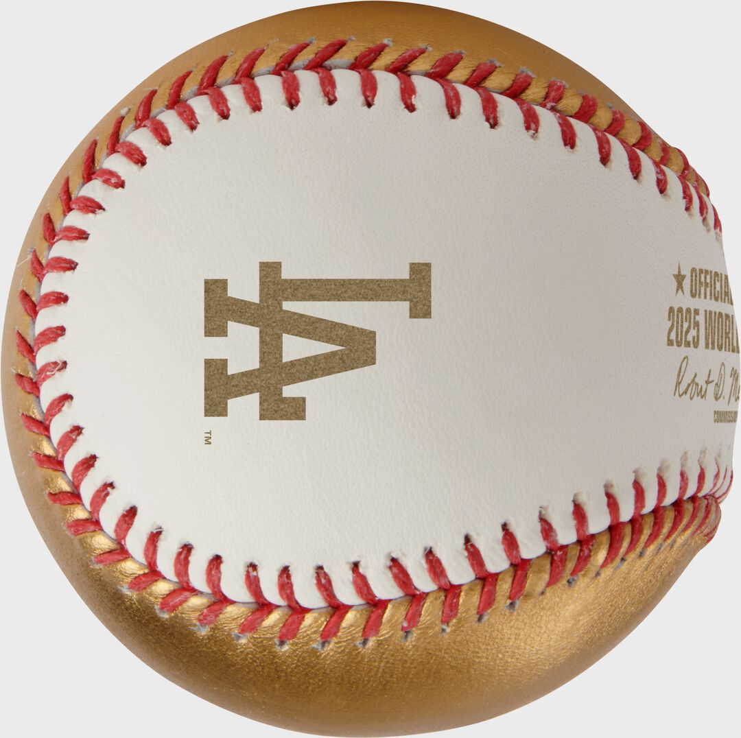 MLB 2025 Gold World Series Dueling Baseball 1 Ball - Rawlings