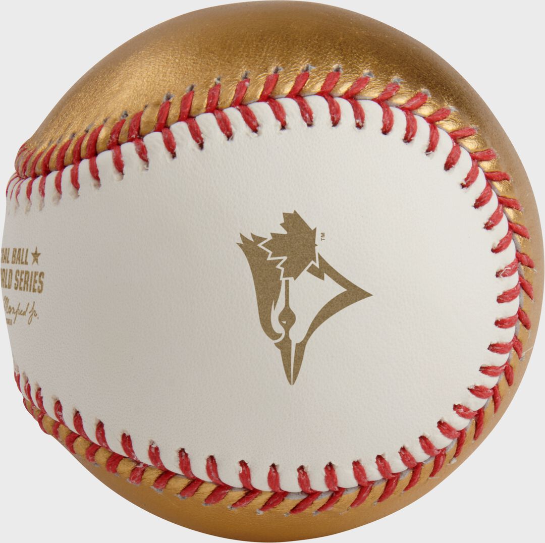 MLB 2025 Gold World Series Dueling Baseball 1 Ball - Rawlings