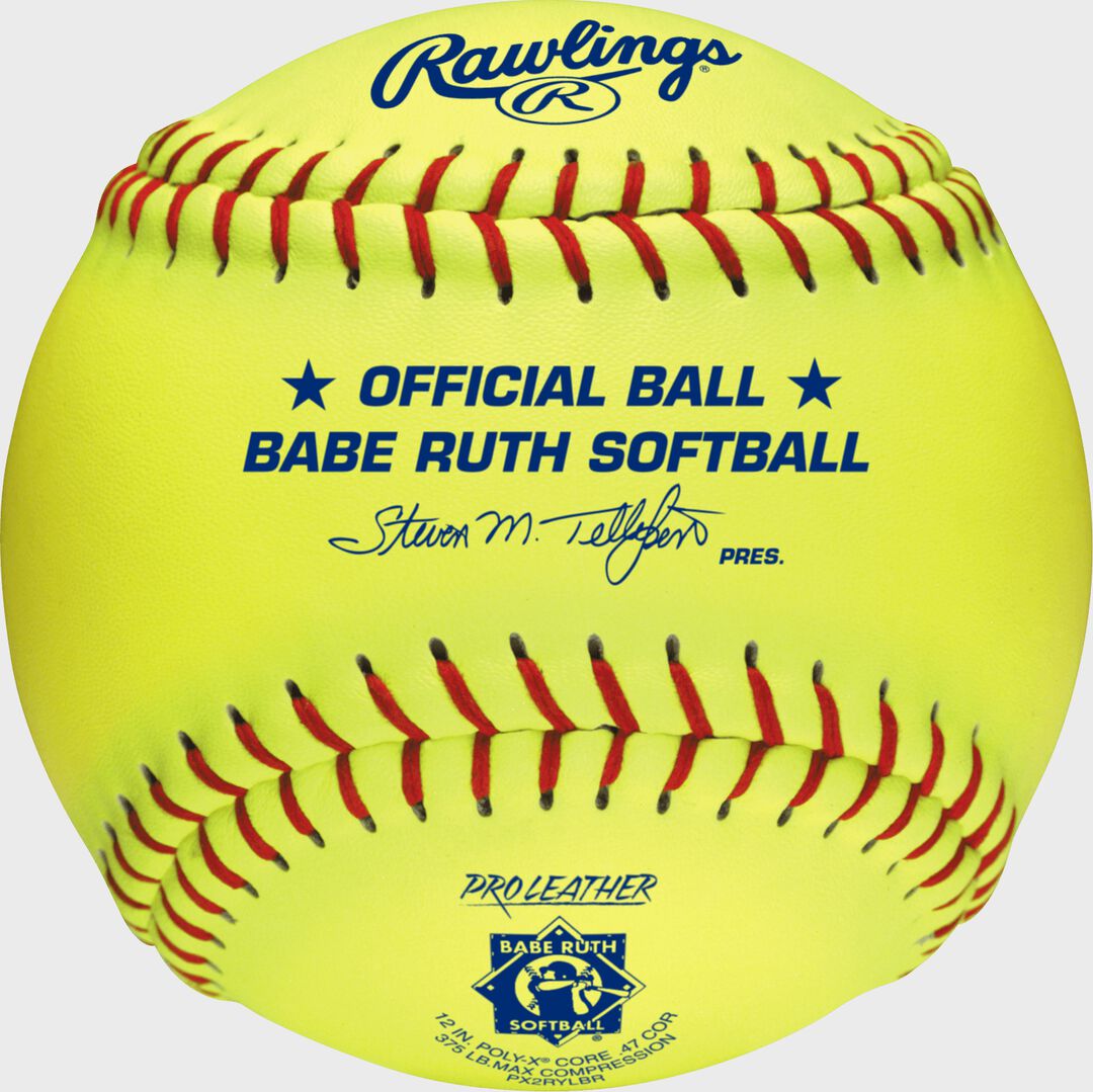 Babe Ruth Official 12" Softballs - Rawlings