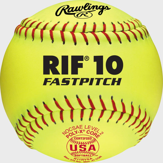 USA RIF 10 Official 11" Softballs - Rawlings