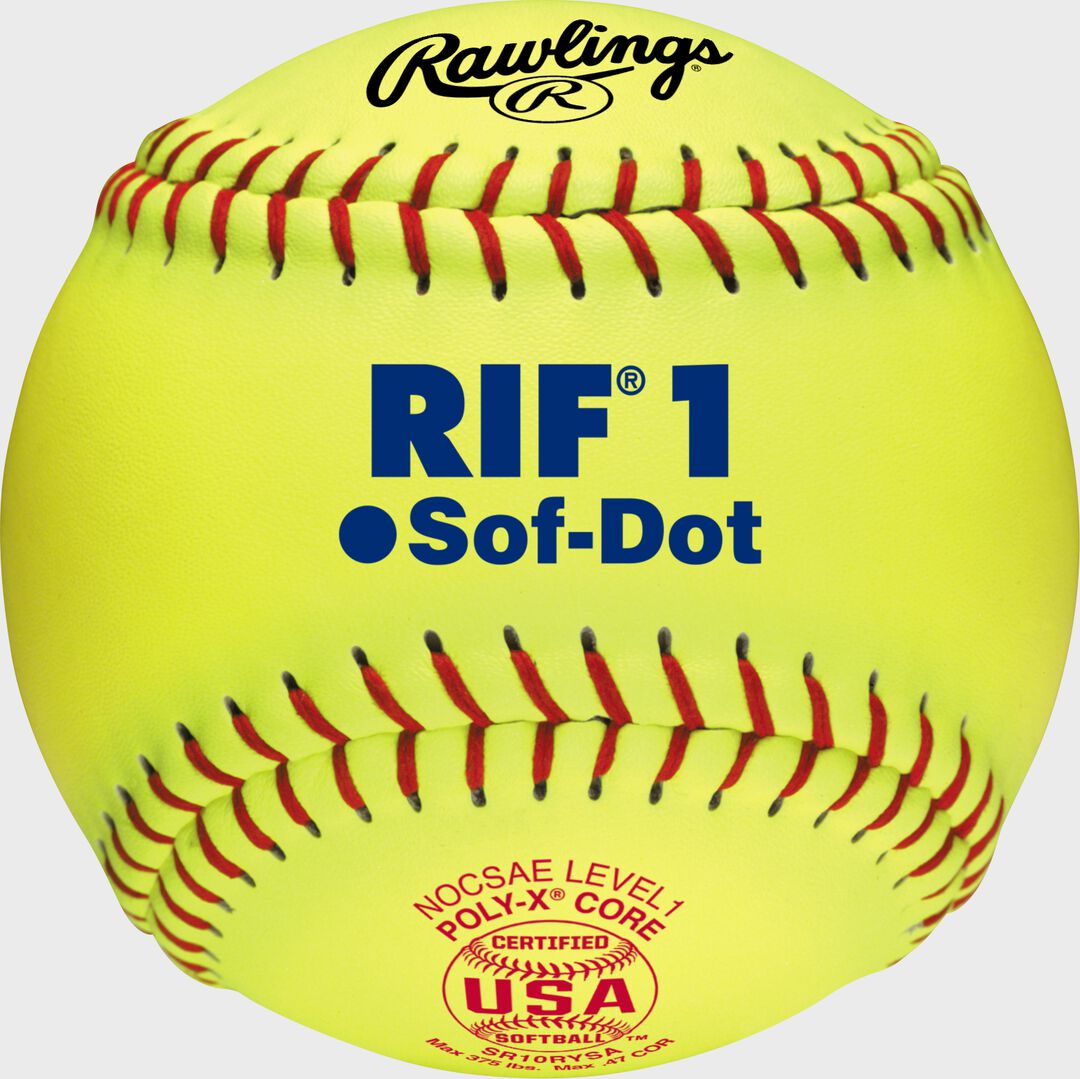 10" USA RIF 1 Official Softballs - Rawlings