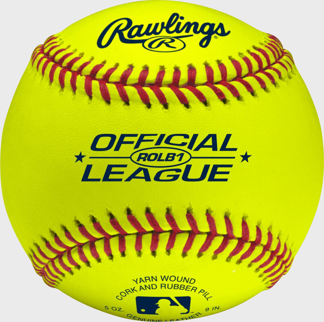 Official League Yellow Baseballs - Competition Grade - Rawlings