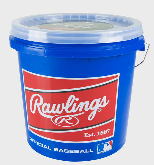 Bucket of 24 R12U Game Baseballs - Rawlings