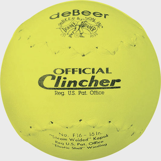 deBEER 16 in Clincher Yellow Softballs - Rawlings