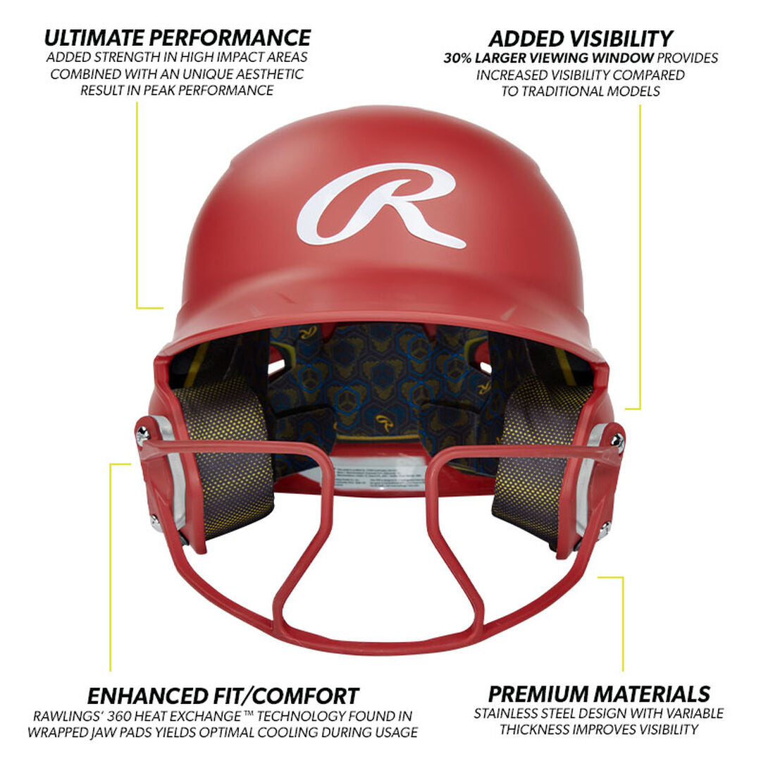 Rawlings Mach Hi-Viz Fastpitch Batting Helmet - Rawlings