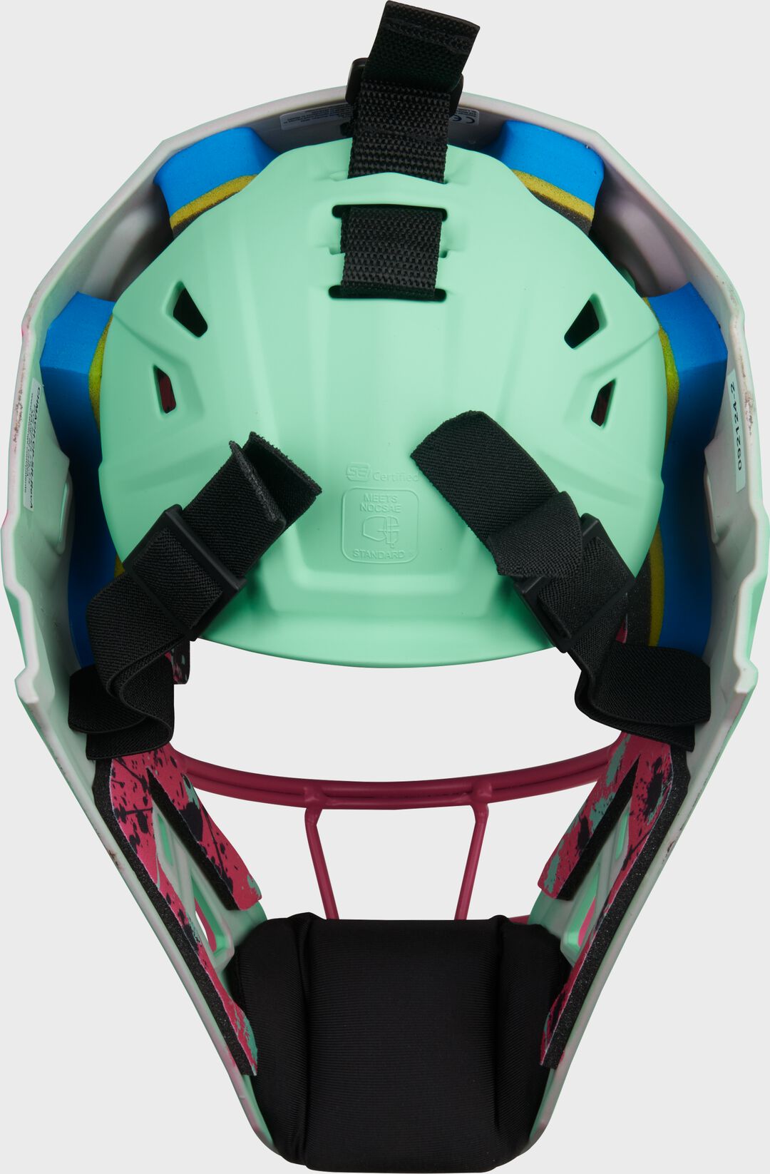 Limited Edition Mach Mint/Pink Spatter Catcher's Gear Set Adult Intermediate Youth - Rawlings