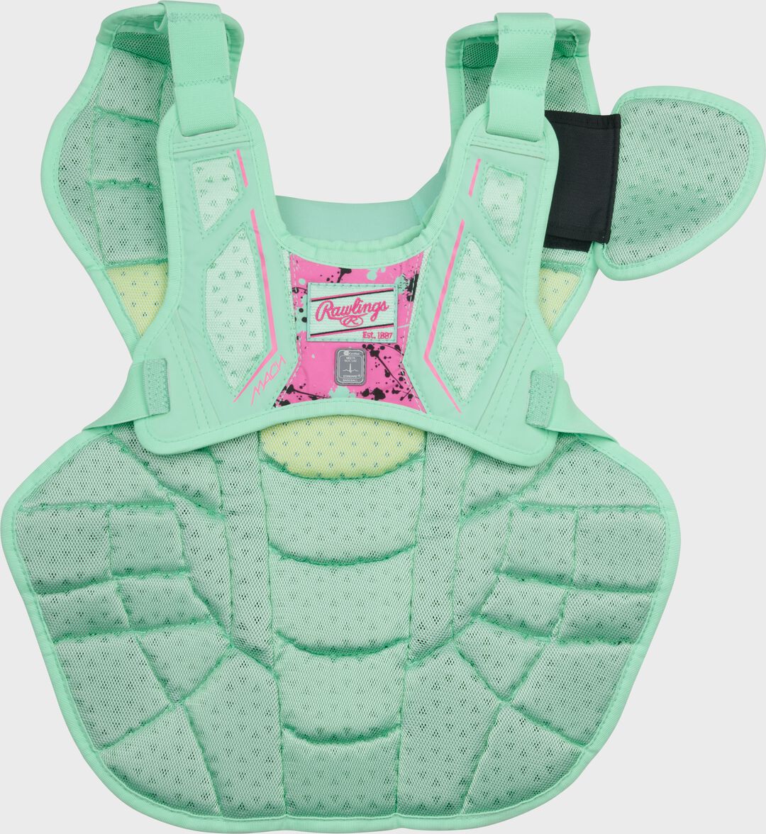 Limited Edition Mach Mint/Pink Spatter Catcher's Gear Set Adult Intermediate Youth - Rawlings