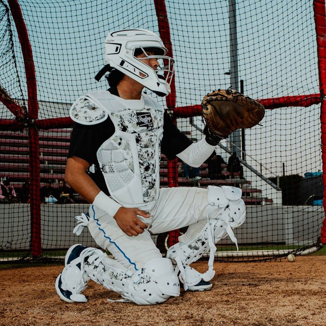 Limited Edition Mach Black Spatter Catcher's Gear Set Adult Intermediate Youth - Rawlings