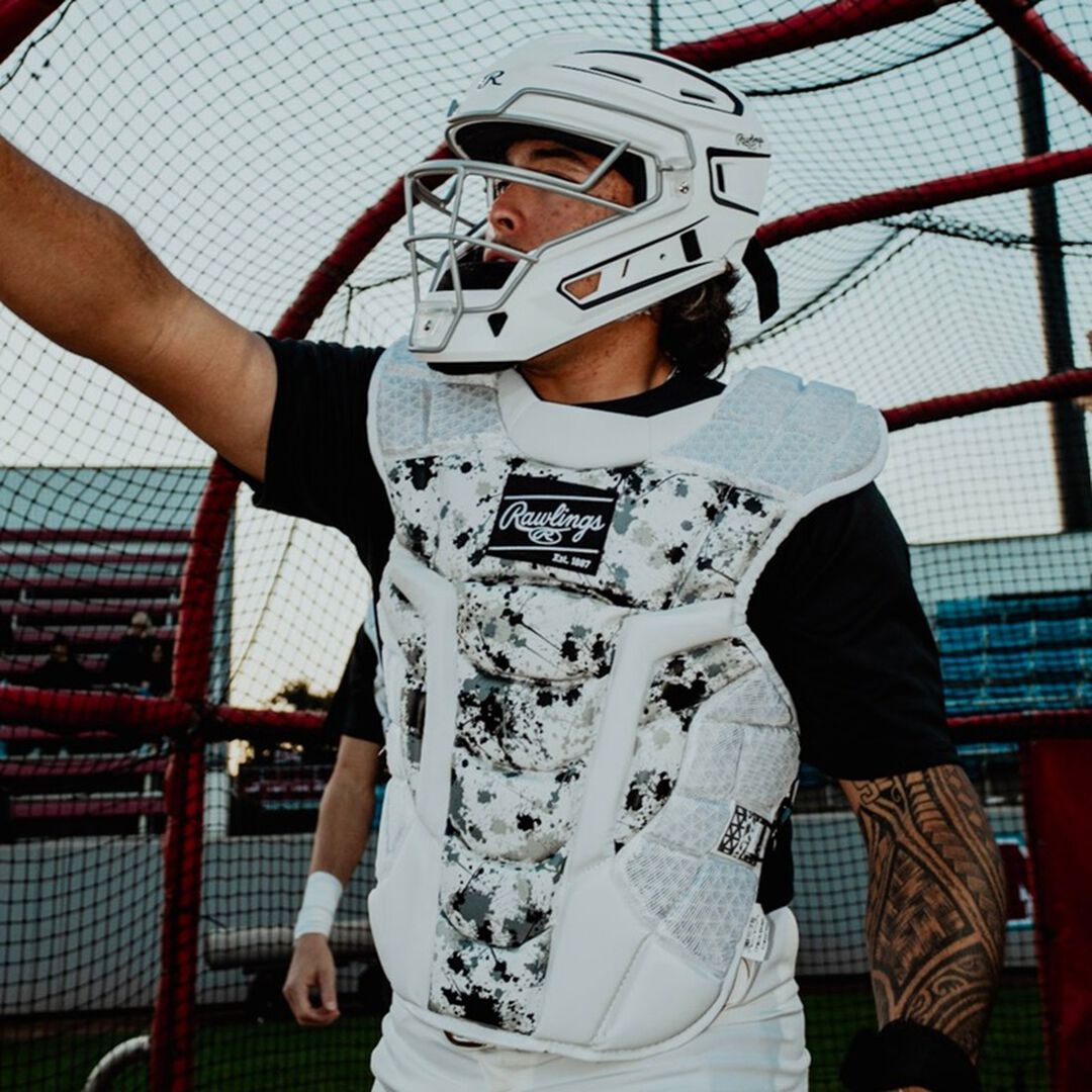 Limited Edition Mach Black Spatter Catcher's Gear Set Adult Intermediate Youth - Rawlings