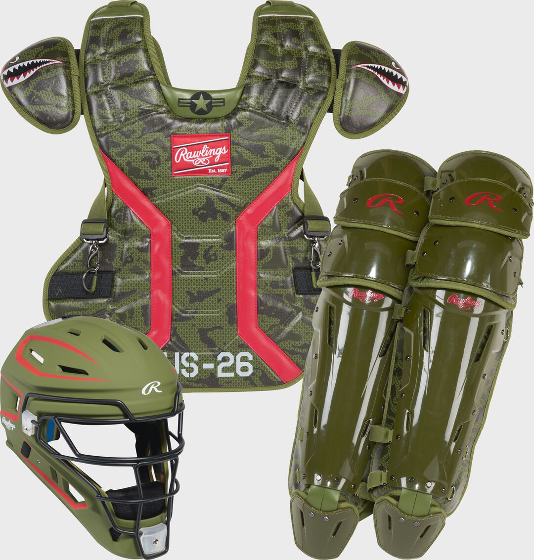 Rawlings Mach Pro Armed Forces Catcher's Set - Rawlings
