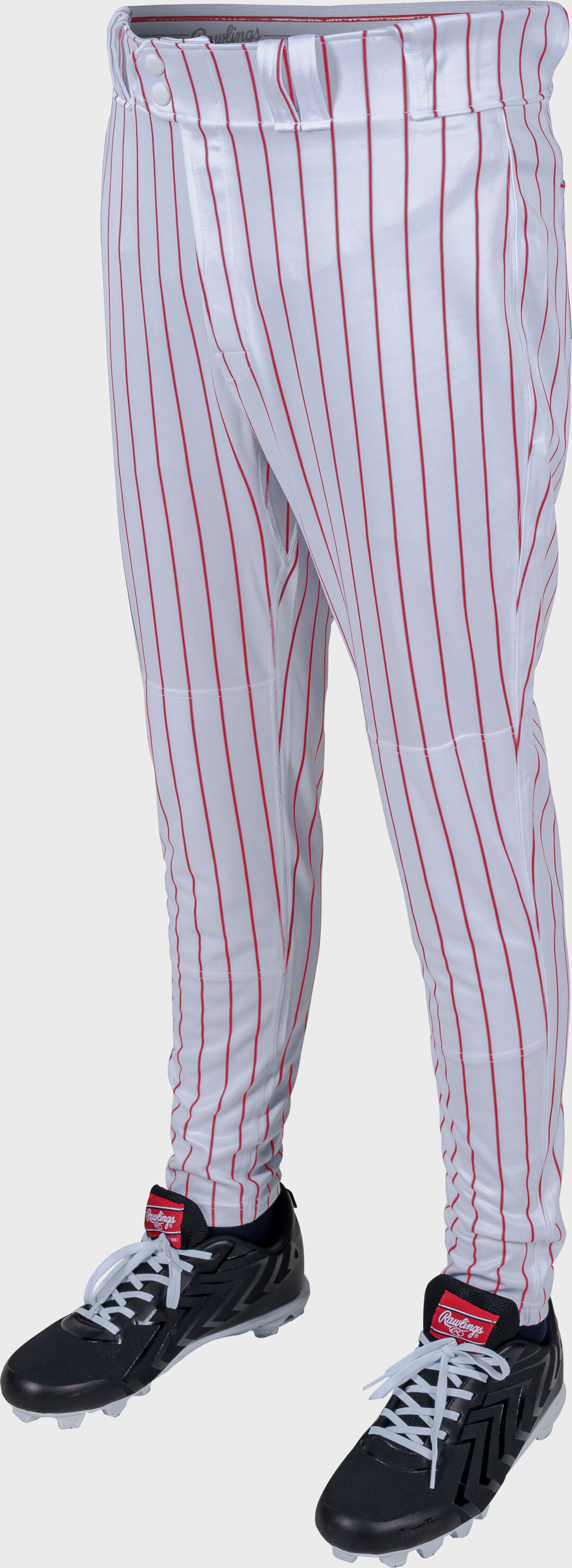 Rawlings 150 Jogger Fit Pinstripe Baseball Pants Adult & Youth - Rawlings