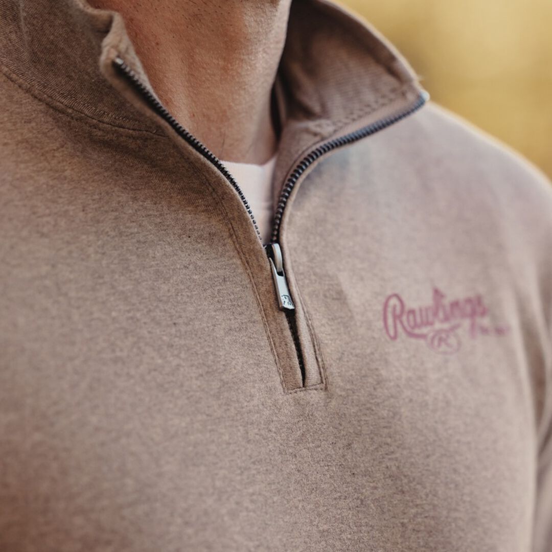 Rawlings x The Normal Brand Puremeso Weekend Quarter Zip Khaki - Rawlings