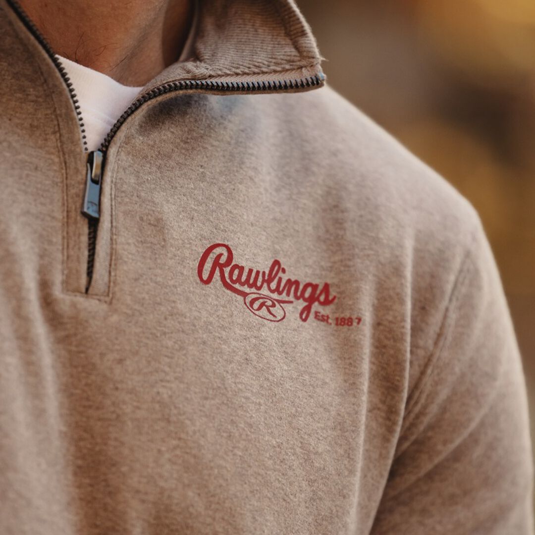 Rawlings x The Normal Brand Puremeso Weekend Quarter Zip Khaki - Rawlings