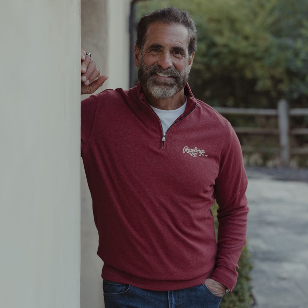 Rawlings x The Normal Brand Puremeso Weekend Quarter Zip Maroon - Rawlings