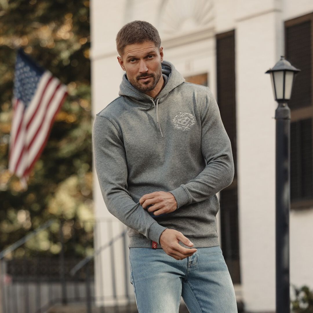 Rawlings x The Normal Brand Puremeso Fleece Hoodie Athletic Grey - Rawlings