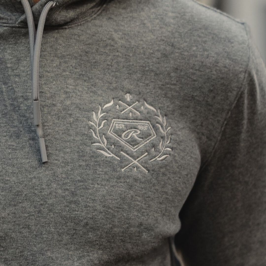 Rawlings x The Normal Brand Puremeso Fleece Hoodie Athletic Grey - Rawlings