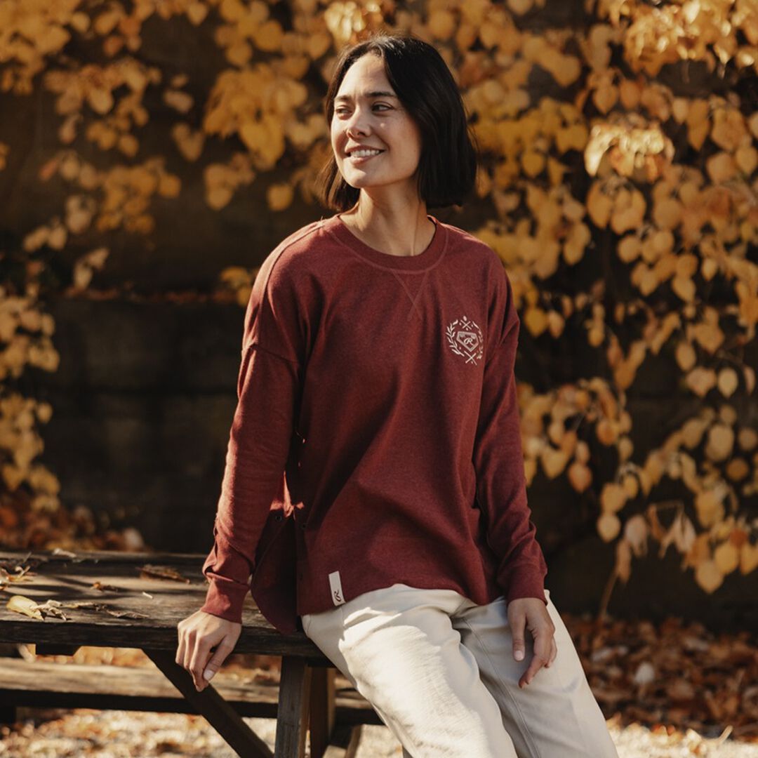 Rawlings x The Normal Brand Women’s Fleece Splitside Pullover - Rawlings