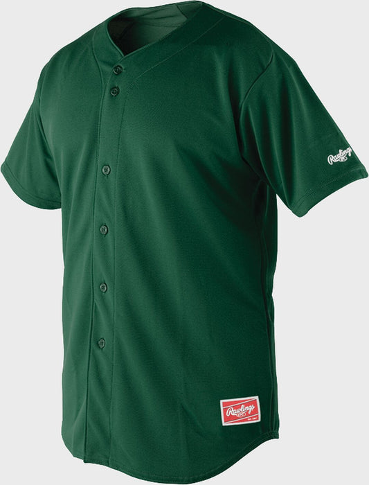Short Sleeve Full Button Front Jersey Adult & Youth - Rawlings