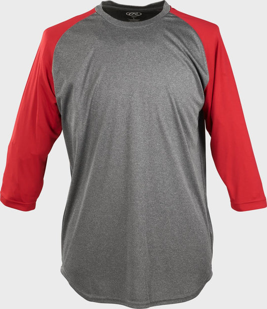 Rawlings 3/4 Sleeve Performance Jersey Shirt Adult & Youth - Rawlings