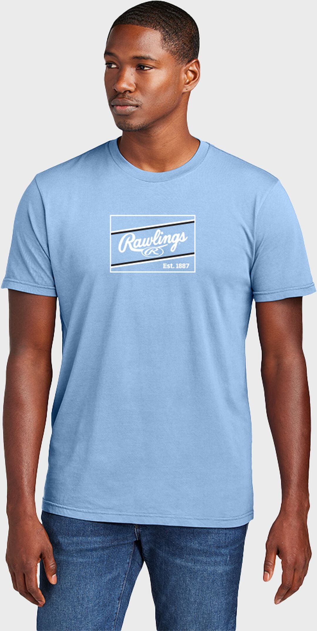 Rawlings Light Blue Patch T-Shirt - Rawlings