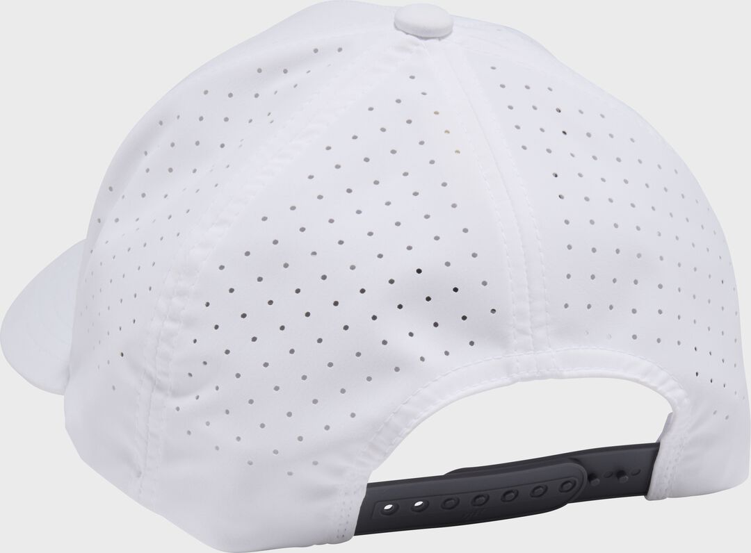 Rawlings White Laser Performance Patch Snapback Hat - Rawlings