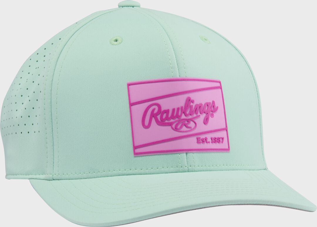 Rawlings Mint Performance Curved Bill Snapback Hat - Rawlings