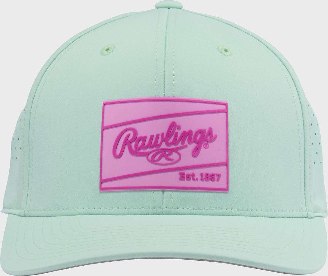 Rawlings Mint Performance Curved Bill Snapback Hat - Rawlings