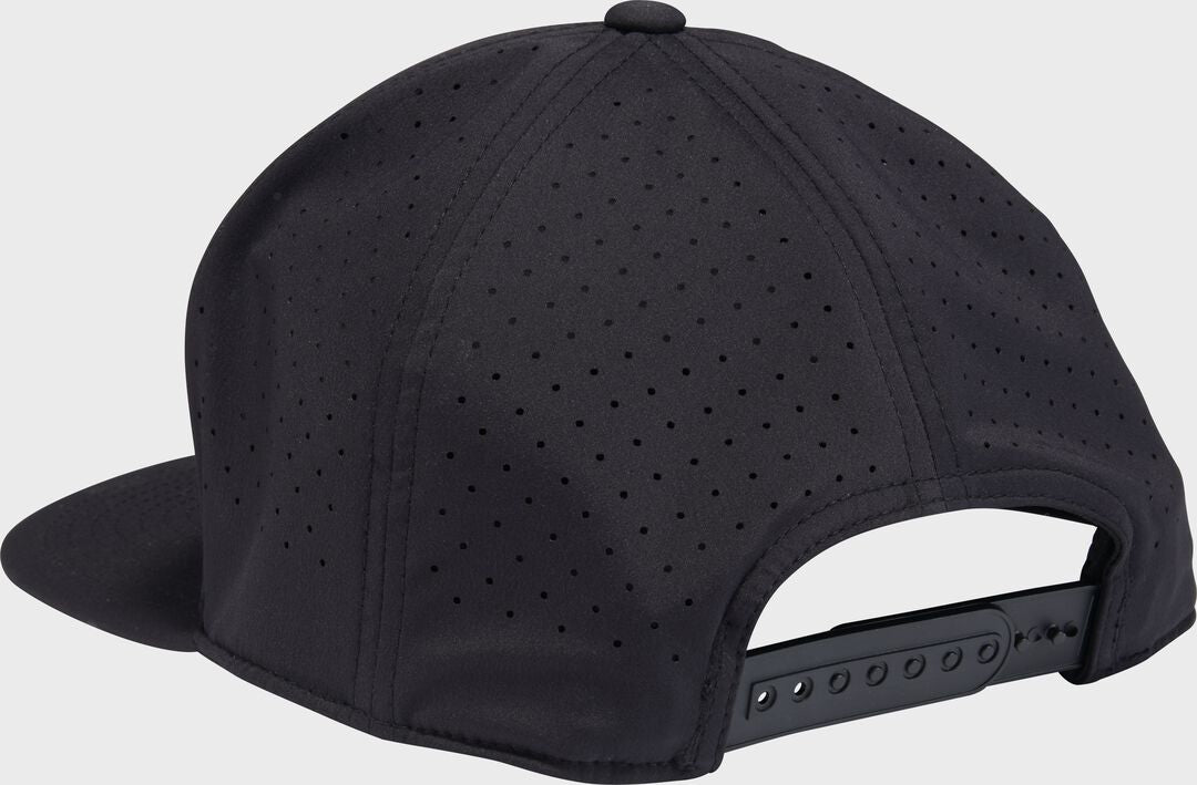 Rawlings Black Performance Flat Bill Snapback Hat - Rawlings