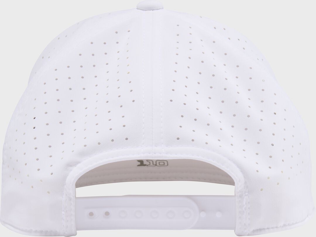 Rawlings White Performance Flat Bill Snapback Hat - Rawlings