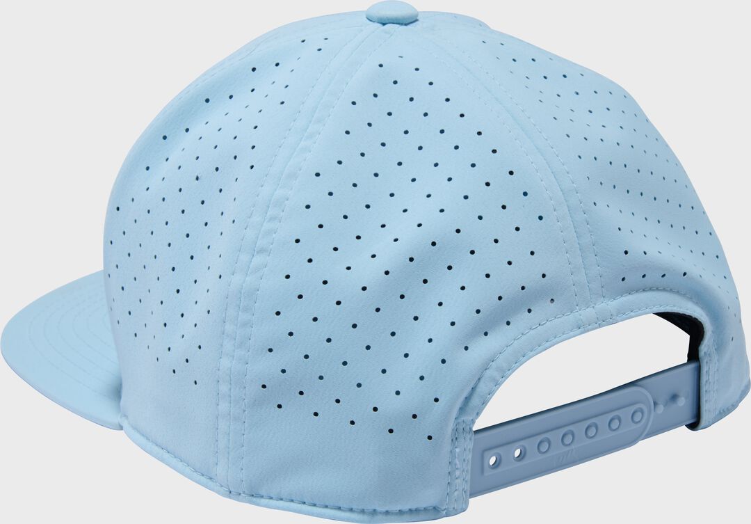 Rawlings Home Plate Performance Flat Bill Snapback Hat Light Blue - Rawlings