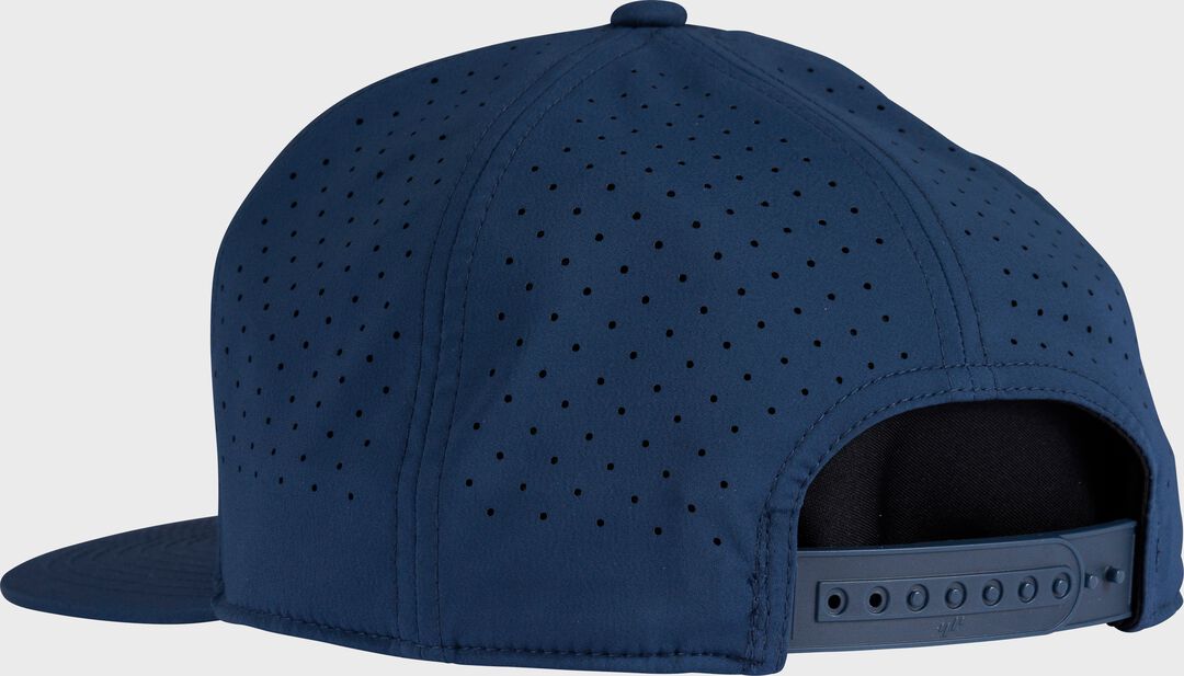 Rawlings Home Plate Performance Flat Bill Snapback Hat Navy - Rawlings