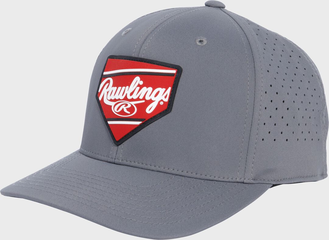 Rawlings Home Plate Performance Flat Bill Snapback Hat - Rawlings