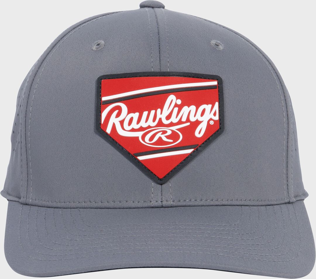 Rawlings Home Plate Performance Flat Bill Snapback Hat - Rawlings