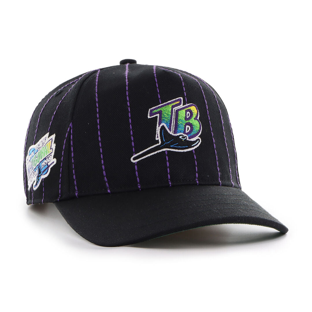 Tampa Bay Rays Rawlings '47 Brand Pinstripe Hitch Hat - Rawlings
