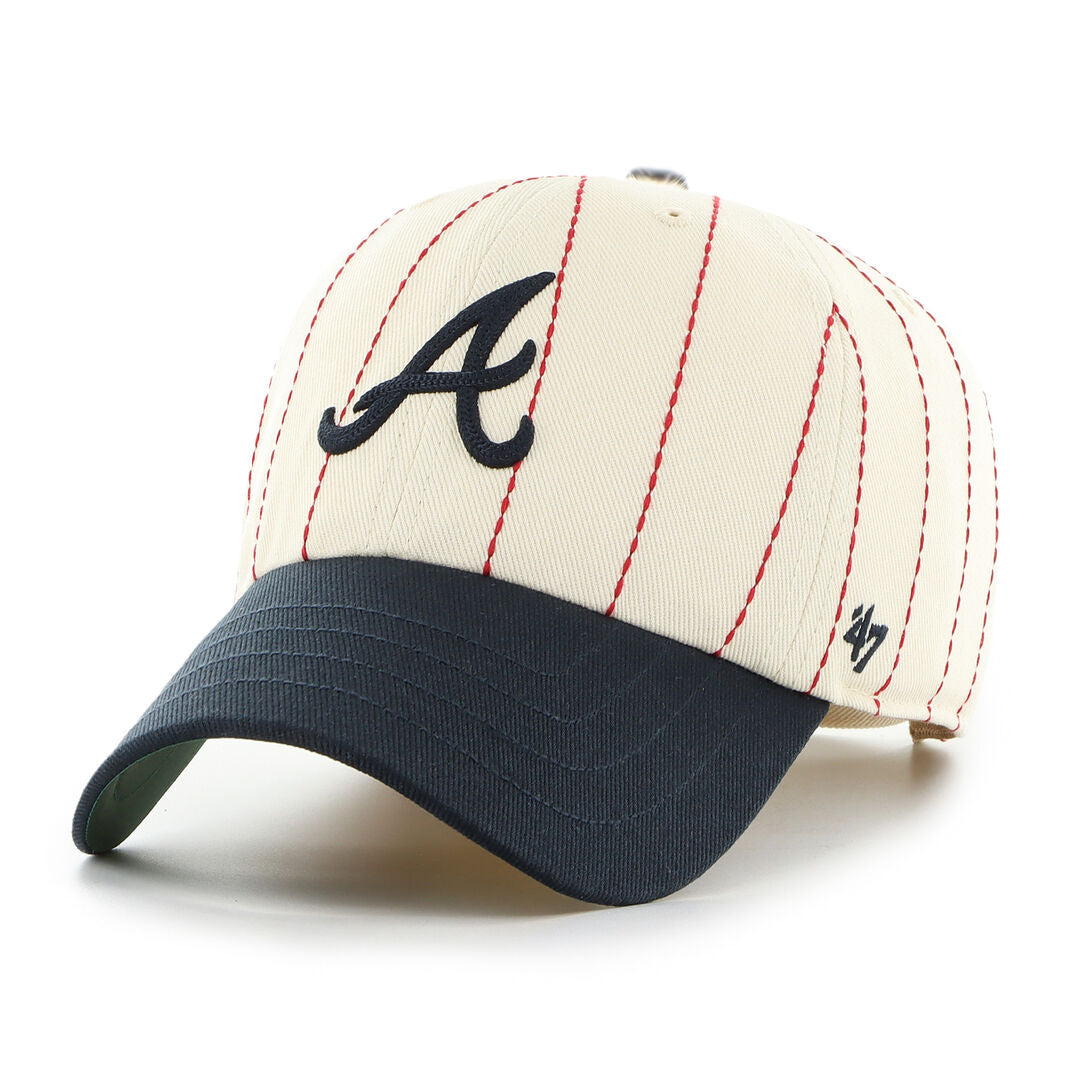Atlanta Braves Rawlings '47 Brand Pinstripe Clean Up Hat - Rawlings