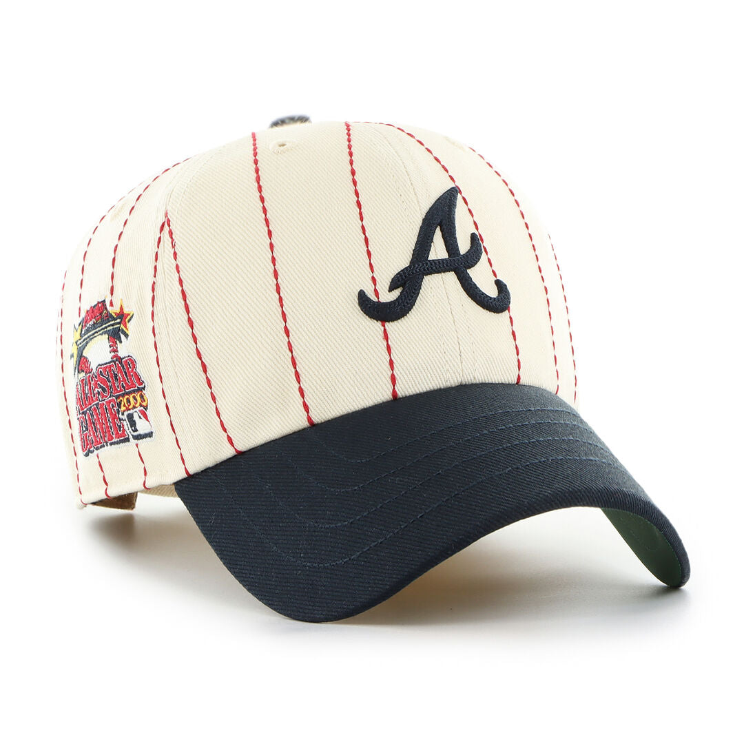 Atlanta Braves Rawlings '47 Brand Pinstripe Clean Up Hat - Rawlings