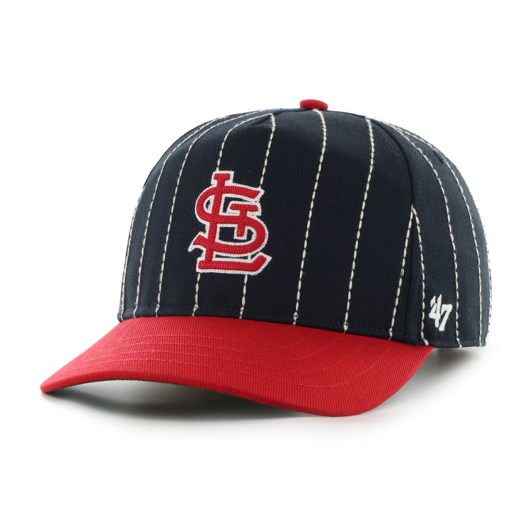 St. Louis Cardinals Rawlings '47 Brand Pinstripe Hitch Hat - Rawlings