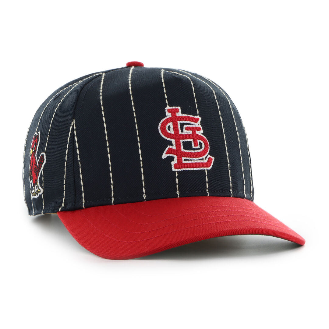 St. Louis Cardinals Rawlings '47 Brand Pinstripe Hitch Hat - Rawlings