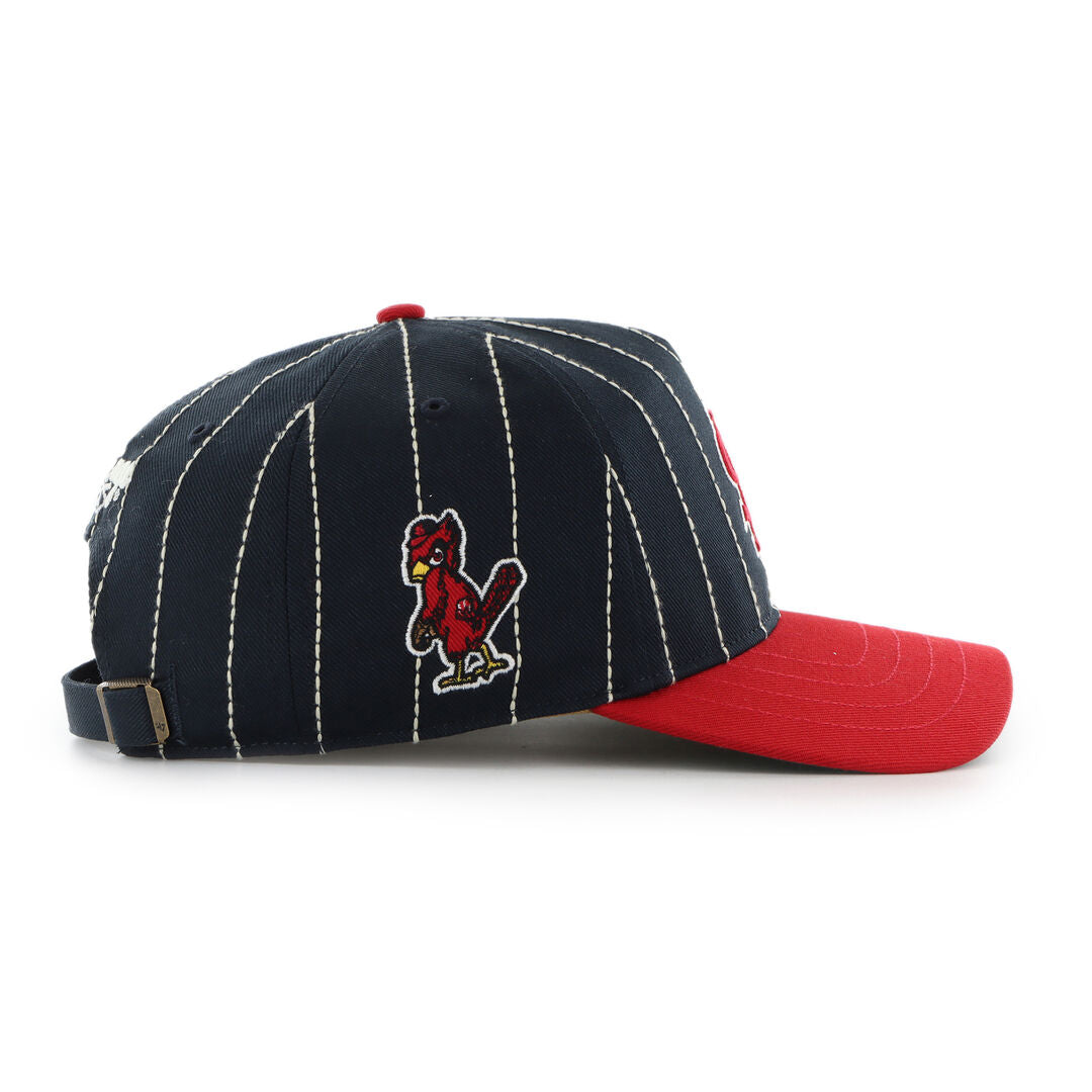St. Louis Cardinals Rawlings '47 Brand Pinstripe Hitch Hat - Rawlings