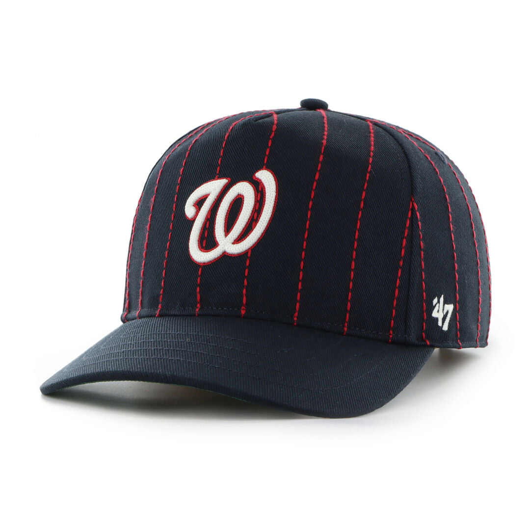 Washington Nationals Rawlings '47 Brand Pinstripe Hitch Hat - Rawlings