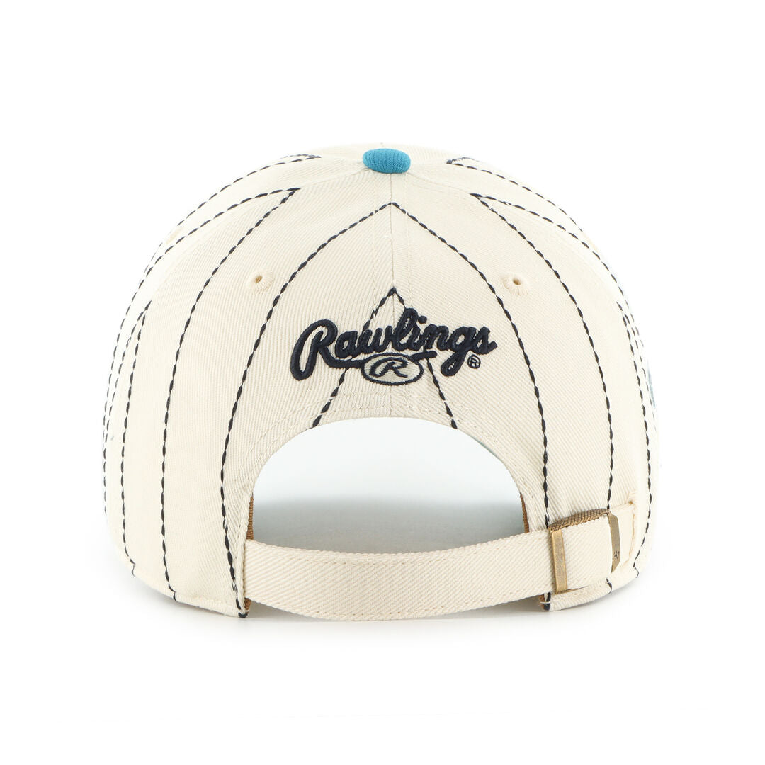 Seattle Mariners Rawlings '47 Brand Pinstripe Clean Up Hat - Rawlings