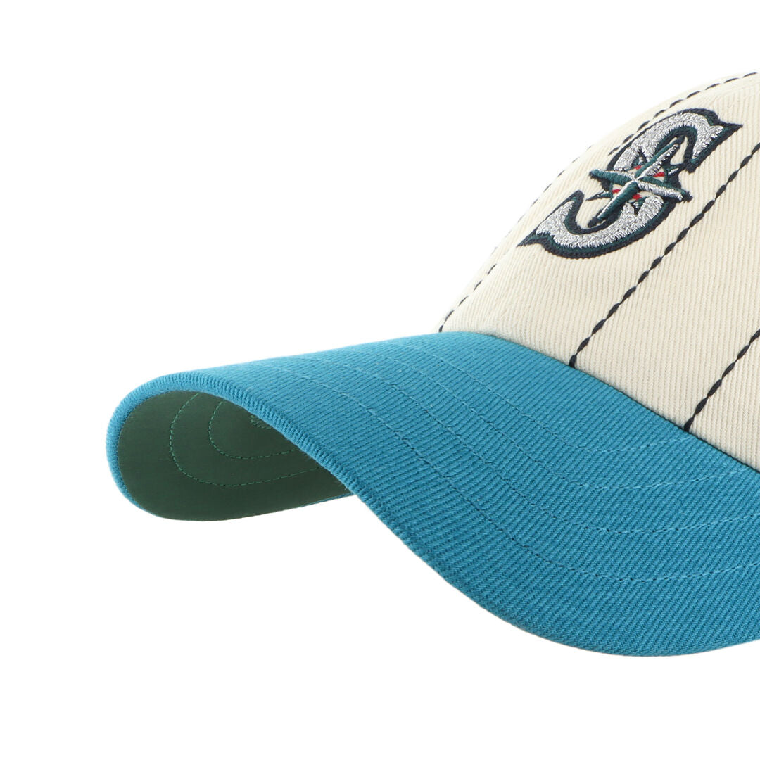Seattle Mariners Rawlings '47 Brand Pinstripe Clean Up Hat - Rawlings