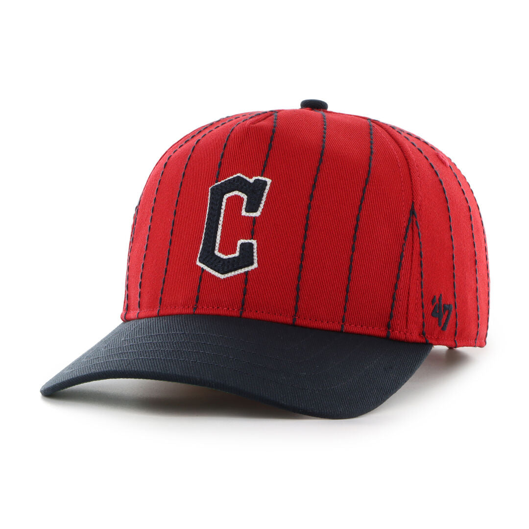 Cleveland Guardians Rawlings '47 Brand Pinstripe Hitch Hat - Rawlings