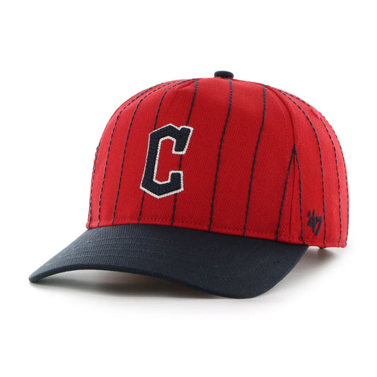 Cleveland Guardians Rawlings '47 Brand Pinstripe Hitch Hat - Rawlings