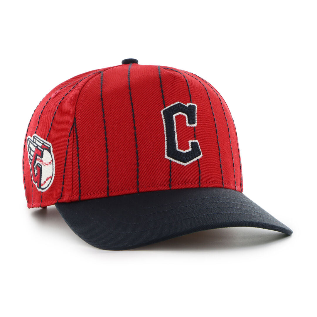 Cleveland Guardians Rawlings '47 Brand Pinstripe Hitch Hat - Rawlings